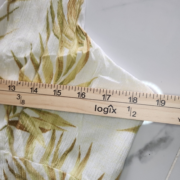 Rip Curl Montego Palm Tropical Print Spring Summer XL Dress Spaghetti Straps EUC - Picture 10 of 13